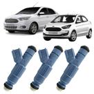 Kit 03 Bico Injetor Bosch KA KA+ 1.0 2014 A 2021 3 Cilindros