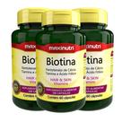 Kit 03 Biotina Cabelo Unhas e Vitaminas 60 Capsulas