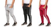 Kit 03 calças de moletom masculina saruel skinny sport luxo