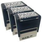 Kit 03 carimbos pago - automáticos stilo 20