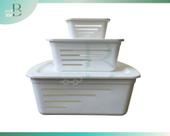 Kit 03 cesto organizador verde claro Kit 03 cesto organizador verde claro