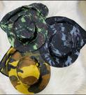 Kit 03 Chapéu Pescador Australiano de Sol Infantil Com Protetor de Pescoço Camuflado