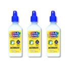 Kit 03 Cola Branca Líquida 37g Acrilex