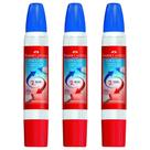 Kit 03 Cola em Gel Transparente 2 Bicos 34g Precisão e Versatilidade - Faber-Castell Papelaria Material Escolar