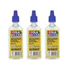 Kit 03 Cola para EVA e Isopor Acrilex 35g