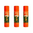 kit 03 Colas Bastão Branca Escolar Multiuso 40g - Leo & Leo