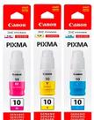 Kit 03 Cores De Tinta Original Canon GI-10 G6010 G7010 Kit 03 Cores De Tinta Original Canon GI-10 G6010 G7010