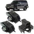 Kit 03 coxim calço do motor câmbio pajero full 2.8 1992 1993 1994 1995 1996 1997 1998 1999 2000 automático
