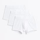 Kit 03 Cuecas Boxer Brancas Algodão Egípcio Versatiold Kit 03 Cuecas Boxer Brancas Algodão Egípcio Versatiold