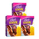 Kit 03 Diet Week Shake Mousse de Chocolate 360g Maxinutri