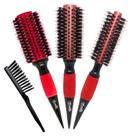 Kit 03 escovas pop vermelho fosco 45/55/64mm bonitta marco boni