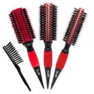 Kit 03 escovas vermelho fosco 45/55/64mm bonitta marco boni