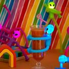 Kit 03 Estica E Puxa Et Robo Tubo Led Ventosa Brinquedo Criança Diversão poptube