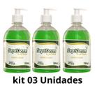 Kit 03 Fr Sabonete Cremoso Erva Doce Septderm Pump 500ml