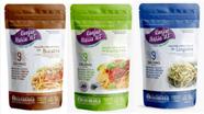 Kit 03 Konjac Massas Tipo Bucatini,Espaguete,Linguine de 270g