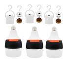Kit 03 Lampadas Sistema Inteligente Recarregavel 30W Com Bocal Acionador