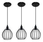 Kit 03 Lustres Pendentes Aramado Balão ideal Balcão De Cozinha Americana bancada area de churrasco Kit 03 Lustres Pendentes Aramado Balão ideal Balcão De Cozinha Americana bancada area de churrasco