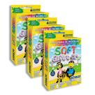 Kit 03 Massinha de Modelar 6 Cores Soft Glitter 90g - Acrilex