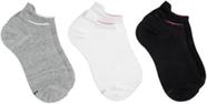 Kit 03 Meia Cano Curto Lupo Feminino 04536-089 Tamanho:34-39Cor:Branco-Cinza-Preto