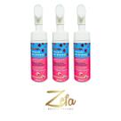 Kit 03 Mousse De Limpeza Rosa Mosqueta E Chá Verde - Dapop