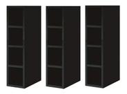 Kit 03 Nichos Garrafeiro Adega 100% Mdf Bp Garrafas Preto