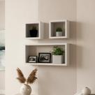 Kit 03 Nichos MDF Decoração Sala Quarto Cozinha Banheiro Escritório