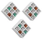 Kit 03 Nichos Porta Toalhas 09 Lugares 40x40cm Branco G01 - Gran Belo