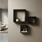 Kit 03 Nichos Preto Variado Com 15cm De Profundidade Mdf Decoração Sala Casa Kit 03 Nichos Preto Variado Com 15cm De Profundidade Mdf Decoração Sala Casa