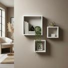 Kit 03 Nichos Variado Com 15cm De Profundidade Mdf Decoração Casa Quarto Kit 03 Nichos Variado Com 15cm De Profundidade Mdf Decoração Casa Quarto
