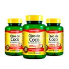 Kit 03 Oleo de Coco Extra Virgem 60 Capsulas 1000mg Loja Maxinutri
