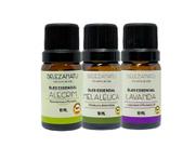 Kit 03 óleos essenciais belezanatu alecrim melaleuca lavanda