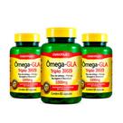 Kit 03 Ômega GLA Triplo 3-6-9 60 Capsulas Loja Maxinutri
