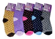 Kit 03 Pares Meia Feminino Adulto Sofl Felpuda Confortável Inverno Calça 34 a 39