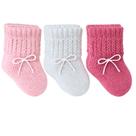 Kit 03 Pares Sapatinhos de Lã Bebê RN Recém Nascido Bonecas Pantufa Enxoval Maternidade Inverno Maci