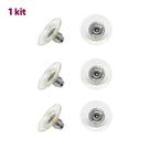 Kit 03 Pares Tarraxa Silicone Brinco Banhada Ródio Branco