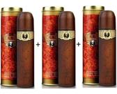Kit 03 Perfumes Cuba Paris Gold 100ml - Masculino Kit 03 Perfumes Cuba Paris Gold 100ml - Masculino