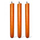 Kit 03 Pés Palito 30cm Madeira Inclinado Para Poltrona e Móveis em Geral