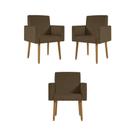 Kit 03 Poltronas Nina Decorativa para Recepção Balaqui Decor