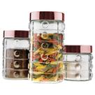 kit 03 Potes de vidro Para Mantimentos e alimento Wincy
