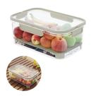 Kit 03 Potes Organizador Caixa Escorredor Interno 23x11x15cm