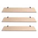Kit 03 Prateleiras MDF Cru 90x20 Kit 03 Prateleiras MDF Cru 90x20