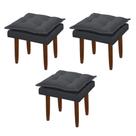 Kit 03 Puff Maria Para Sala De Tv E Estar Quarto Confortável Suede Cinza Mabe Magazine Kit 03 Puff Maria Para Sala De Tv E Estar Quarto Confortável Suede Cinza Mabe Magazine