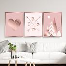 Kit 03 Quadros Decorativos Casa Quarto Sala