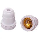 Kit 03 Soquete Bocal Abajur Lustre Coluna Cupula E-27 Branco
