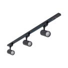 Kit 03 Spots Led com Trilho e Emenda Preto 10W 4000K Bivolt 1 Metro