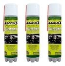 Kit 03 Spray Silicone Aerossol Carro Barco Esteira 300ml