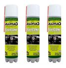 Kit 03 Spray Silicone Aerossol Carro Barco Esteira 300ml