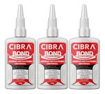 Kit 03 Super Cola Instantânea 100g Cibra Bond Universal