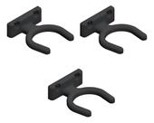 Kit 03 Suporte Musical Para Violão Ukulele Guitarra Cavaco Cor Preto Kit 03 Suporte Musical Para Violão Ukulele Guitarra Cavaco Cor Preto