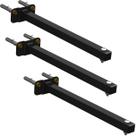 KIT 03 Suportes Haste De Refletor Led Parede Fachada Banner Base Reta 70 Cm